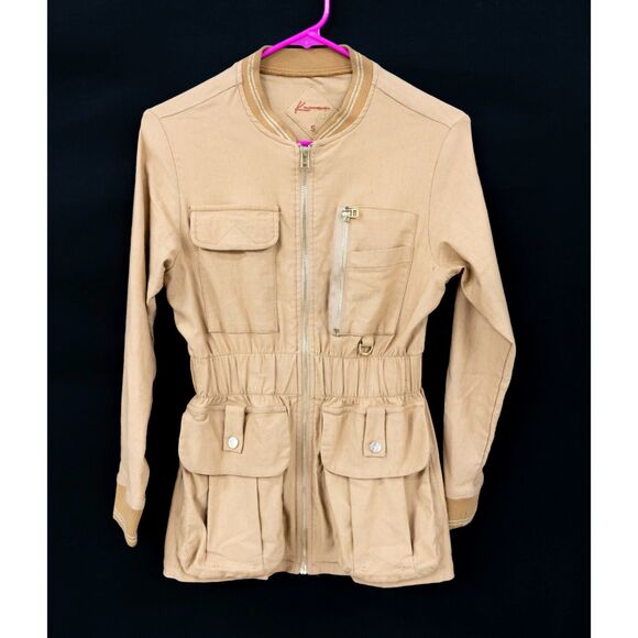 Kenzo Jeans Paris Gold Collection Rare Utility Cargo Military Canvas Jacket S